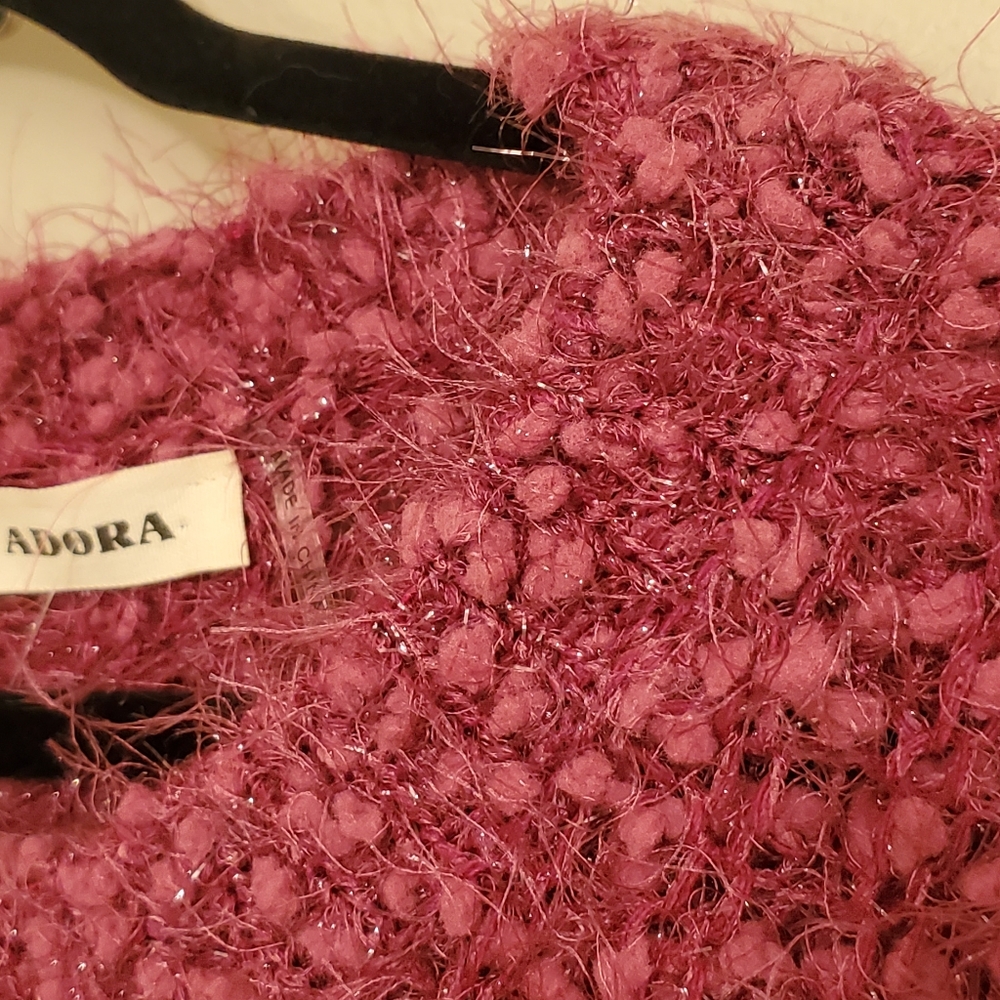Adora Fuzzy Eyelash Sweater NWT - Picture 4 of 11